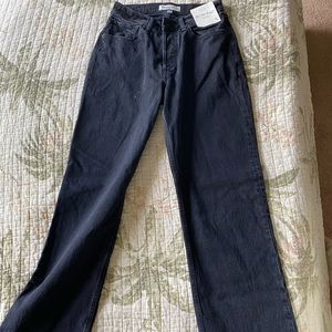 NWT Abercrombie & Fitch Curve love Low 90’s baggy jeans sz 2R/26 black